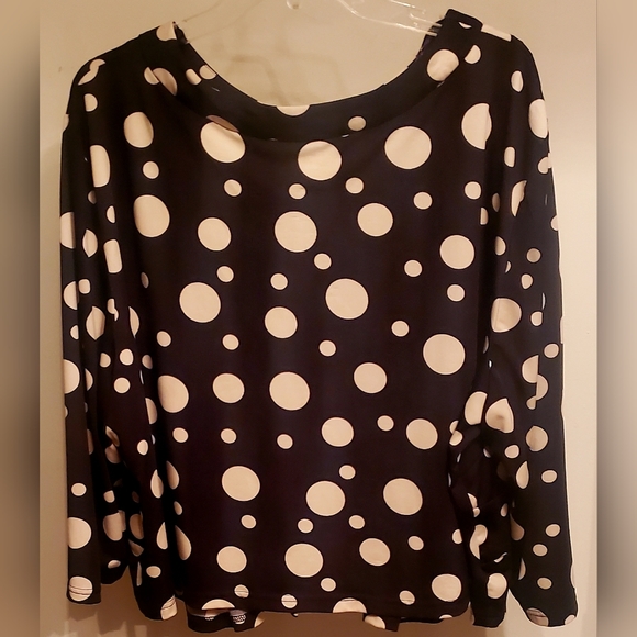 R&K Originals Woman Polka Dot Dark Blue Jacket - Picture 3 of 7